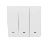 Haofy Interrupteur à Bouton Intelligent, Contrôle sans Fil, Appareils Ménagers pour Ventilateur de Climatiseur, Joli Design pour Maison Intelligente, 1 Interrupteur Intelligent, 3 Boutons Poussoirs