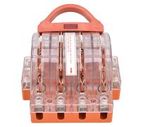 Haofy Interrupteur de Déconnexion à Lame de Couteau 4P 100 A avec Indicateurs LED à Coque Transparente - Interrupteur de sécurité à Double Jet pour Systèmes d'alimentation Industriels, Circuits