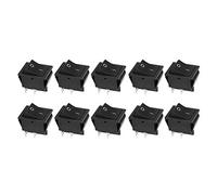 Haofy Interrupteur Marche/arrêt à Bascule conductivité Améliorée Remplacement Simple pour Usage Industriel 10 Pièces Interrupteur à Bascule KCD4