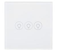Haofy Interrupteur Tactile WiFi Intelligent avec Minuterie 24 Heures, Commande Vocale pour Assistant - Variateur Mural Intelligent Compatible avec l'application pour la Domotique dans les Petits
