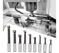 Haofy Jeu de Barres D'alésage F1 1/2" de Haute qualité avec 9 Outils de Différentes Longueurs, Facile à Installer et à Retirer, Idéal pour le Travail des Métaux et les Projets de bricolage.