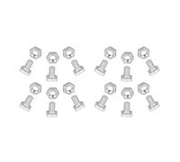 Haofy Jeu de Boulons et d'écrous de Serre, Fixations de Précision en Aluminium M6x12 pour des Réparations Sécurisées du Cadre, dans des Conditions Humides, 50 Boulons 50 écrous pour le Projet