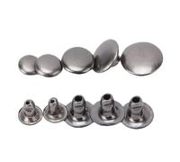 Haofy Jeu de Rivets en Cuir, 500 Jeux de Capuchons de 6 Mm, 7 Mm, 8, 9, | Goujons 8x6mm, Surface Galvanisée Brillante, Fixation de Marteau, Réparation de Sangle de Sac à Main, Garniture de Bande de