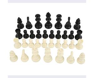 Haofy Jeu D'échecs International en Plastique, Fabrication Soignée, Interaction Parent-Enfant, Développer L'intelligence pour Les âges, Ne Contient Pas D'échiquier, Matériau PP, 34 Pièces (N'inclut