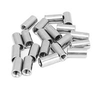 Haofy Jeu D'écrous de Couplage Ronds, 20 Pièces, écrou fileté Femelle M5 pour la Réparation de Tuyaux, Matériau en Acier Inoxydable 304