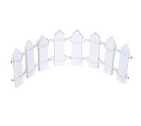 Haofy Joli Mini Outil de Décoration de Jardin de Clôture en Bois pour la Décoration de bonsaï, Accessoire de Scène de Boîte D'ombre de Maison de Poupée, Pots de Plantes, Décor de Paysage Féerique Rose