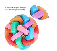 Haofy Jouet Couinant coloré pour Chien avec Cloche Intérieure, Petit Animal de Compagnie, Jeu Interactif pour Chiots, Mini Cochons, Soulagement de la Dentition, (M(66x45x1 7cm/26x17,72x6,69 Pouces))