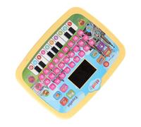 Haofy Jouet d'apprentissage en Espagnol éducatif avec variété de Modes d'apprentissage, Pratique de Piano, Matériel Sûr, pour Apprendre en Déplacement - Mini Tablette électronique (Yellow)