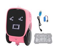 Haofy Jouet de Programmation de Machine D'histoire à Détection Tactile de Robot éducatif Intelligent pour L'apprentissage Précoce, Le Robot Intelligent Fonctionne avec des Modes (Pink)
