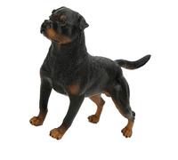 Haofy Jouet Figurine Rottweiler, Modèle de Chien en Plastique avec Savoir-Faire détaillé, éducatif pour Enfants et Collectionneurs, Décoration 22 X 9,5 X 15 Cm