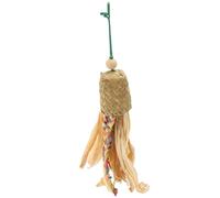 Haofy Jouets à Mâcher en Forme de Tour de Perroquet, Anti-Morsure, Réduction de L'ennui pour Les Oiseaux, Tissage de Feuilles de Palmier, Jouets à Mâcher Suspendus, Matériaux Sûrs Favorisant la