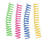 Haofy Jouets à Ressort pour Chat, Paquet de 4 Ressorts Hélicoïdaux Interactifs en Plastique pour Chaton, Mordant, Jouant à L'intérieur (2 * 11cm)