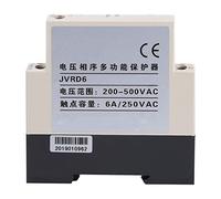 Haofy JVRD6 Relais de Protection de Séquence de Phase Modulaire avec Deux Voyants Lumineux pour la de la Tension, Courant Nominal 6 A, pour Pompes, Ventilateurs, Moteurs D'ascenseur,