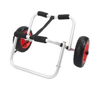 Haofy Kayak Transport Trailer Protective Bumpers PU Sand Wheels Trolley pour la Pêche, Lancements de Rivière, Terrain Terrains Family Camping Voyages