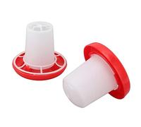 Haofy Kit d'abreuvoir Automatique pour Poulets, Conception à Manchon Rotatif Empêchant Le Basculement et Les Fuites, Base en Grille Creuse Une Distribution Uniforme des Aliments, Pièces Détachables