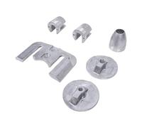 Haofy Kit D'Anodes en Aluminium 888761Q02 de Remplacement pour Mercruiser Bravo 3 III Sterndrives 2004 Plus Tard, Ensemble Complet 5 Anodes 9 Boulons 8 Rondelles, Empêche Les Piqûres