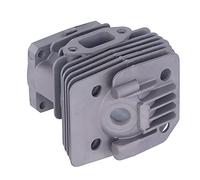 Haofy Kit d'assemblage de Piston, Kit de Cylindre d'ajustement de Précision avec Trou de 1,5 Pouces en Alliage 'Aluminium en Fer pour Débroussailleuse FS160 FS220 FS280, Herbe, Entretien des