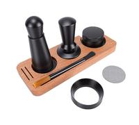 Haofy Kit de 7 en 1 : Tasseur à café, Outil de Nivellement pour Expresso, Station de Tassage en Bois, Entonnoir de Dosage, Brosse de nettoyage.