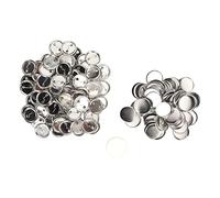 Haofy Kit de Badge à Broches de Bouton 100 Ensembles Lissage des Composants Métalliques pour Badge, Idéal pour le Métier des Passionnés (44 mm)
