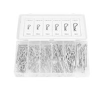 Haofy Kit de Clips R Durables avec Différentes Tailles, 150 Pièces, Goupille Fendue en épingle à Cheveux en Acier au Carbone