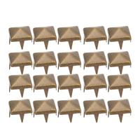 Haofy Kit de Clous à Pointes en Laiton de Qualité Supérieure, Rivets de Maroquinerie Exquiss, 400 Ensembles de Rivets Carrés pour Manteaux, Sacs à Dos, Jeans, Chapeaux, Vêtements de Travail 4MM-7MM