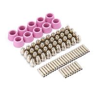 Haofy Kit de Consommables pour Découpeur AG60 SG55, Ensemble de 80 Buses D'électrode, Traitement galvanisé pour une Coupe Efficace, Idéal pour les Projets de Travail des Métaux