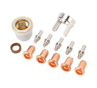 Haofy Kit de Coupelles de Buses D'électrode, Buses D'électrodes en Laiton Solide, Anneau Tourbillonnant pour PT-60 IPT-60, pour PT-40 IPT-40, Consommables de Torche de Découpe, pour un Remplacement