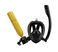 Haofy Kit de Couverture de Visage de Plongée 180 ° Large Vue Professionnel Flexible Système de Plongée en Apnée Sûre Portable Multi-Application Schnoegel Couverture pour Les Sports Nautiques (Yellow)