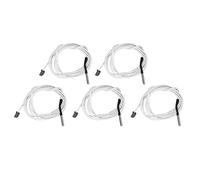 Haofy Kit de Fils de Thermistance Précis 100 K pour CR 10S Pro Ender 3 Prusa I3, 5 Pièces Capteur de Température de Thermistance D'imprimante 3D en Acier Inoxydable Résistant aux Hautes Températures
