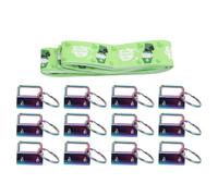 Haofy Kit de Fixation pour Porte-clés : 13 pièces de Mousquetons Pivotants en Fer avec Anneaux Brisés et 1 rouleau de ruban. Ensemble Complet pour la Création de Porte-clés, Dragonnes, (Clip