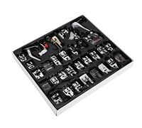 Haofy Kit de Pied-de-biche Multifonctionnel de 32 Pièces, Accessoires de Machine à Coudre en Acier Inoxydable pour Divers Bords de Tissu