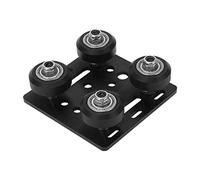 Haofy Kit de Poulie de Plaque de Roue en V en Alliage D'aluminium Durable pour Machine-outil CNC, Roulement Fluide et Conception Silencieuse, Bon Remplacement pour les Pièces D'imprimante 3D, 1 X