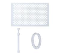 Haofy Kit de Protection pour Attrape-Feuilles de Piscine, Poteau Télescopique de 15,35 X 9,84 Pouces, 7 à 10,6 Pouces, Corde de 10 M pour Feuilles d'automne, Aiguilles de Pin, Empêche (White)