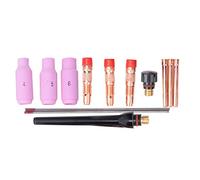 Haofy Kit de Soudage TIG Haute Performance AK2, Capuchon de Tasse en Tungstène, Ensemble de 14 Pièces pour Torche 17/18/26, Bon Ajustement, Accessoires D'équipement de Soudage (14 pièces)