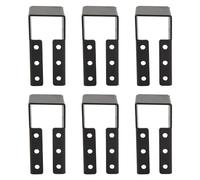 Haofy Kit de Suspension de Solive à Bride Dissimulée, Revêtement en Poudre, pour Bois de 2x4 Pouces, Ensemble de 24 Supports en Acier pour Terrasses, Clôtures, Toits, Balançoires