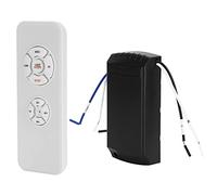 Haofy Kit de Télécommande RF433 pour Ventilateur de Plafond avec Lampe, | Boîtier PC, Boutons Durables, Compatible Ventilateurs AC 3 Vitesses, 2 Piles AAA