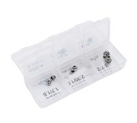 Haofy Kit de Tubes de Couronne de Montre 12 Pièces, Couronne de Remplacement en Acier Inoxydable pour la Réparation de Montres, Tailles Mixtes Adaptées aux Horlogers et aux Passionnés