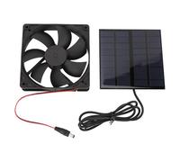 Haofy Kit de Ventilateur d'extraction à énergie Solaire, Conception Compacte et Légère en ABS, 9V, 12W, 2800 Tr/min, pour Poulailler, Serre, Hangar, Ventilation du Grenier