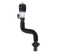 Haofy Kit de Vidange d'évier Siphon en P Flexible avec Filtre à Panier Anti-obstruction Conception de Blocage des Odeurs Tuyau de Vidange Extensible en ABS de 1,25 à 1,5 Pouces pour éviers de