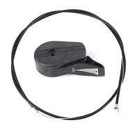 Haofy Kit Universel de câble d'accélérateur de Tondeuse à Gazon, Kit de Remplacement de Commande de commutateur de câble d'accélérateur de 65 `` pour tondeuses à Gazon de Jardin (Rouge)(Noir)