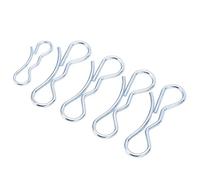 Haofy Kit Universel de Goupilles Fendues en Fer, Accessoire de Matériel Anti-Corrosion Durable pour Jeu de Clips de Pont 5 Pièces Argent
