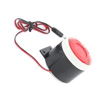 Haofy Klaxon d'alarme 110 DB Sirène de sécurité Filaire Compacte 12 V DC Plug and Play Alerte Forte pour la Maison Garage Hangar Entrée Mesures de Dissuasion Contre Le Cambriolage 2 Pouces de