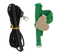 Haofy Laisse de Harnais D'oiseau Légère et Réglable pour Perroquet Volant, Poignée Confortable pour Perruches Tourtereaux, Corde de Traction à Sangle élastique pour Les Activités de Plein Air (S)