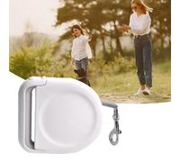 Haofy Laisse Rétractable Automatique pour Chien, Solide et Portable pour Promener Le Chien, Poignée Souple pour Plus de Confort, Adaptée aux Activités de Plein Air, Matériau en Caoutchouc TPE (White)