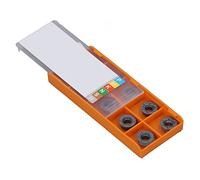 Haofy Lame de en Carbure, Insert Rond Résistant à L'usure pour le Fraisage CNC, 10 Pièces pour les Applications de Tournage du Bois