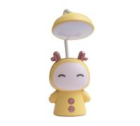 Haofy Lampe de Bureau pour Enfants en Forme de Poupée de Dessin animé, Veilleuse Rechargeable par USB à 2 Vitesses pour Chevet, Lecture, Dortoir, Chambre à Coucher, Design Confortable