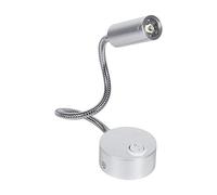 Haofy Lampe de lecture de chevet, lampe de lecture ¨¤ LED murale, lampe de livre, lampe de lecture avec col de cygne et interrupteur marche/arr¨ºt(white-1 W)