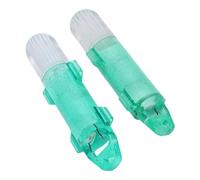 Haofy Lampe de Pêche sous-Marine 2 Pièces, Lampe LED à Chute Profonde avec Clignotement Intermittent pour la Pêche de Nuit, Construction en Acrylique Durable (lumière Verte)