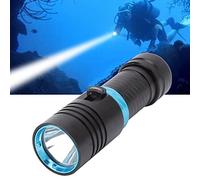 Haofy Lampe de Poche de Plongée, Lampe de Poche LED sous-Marine étanche, Lampe de Plongée sous-Marine 5000LM pour la Pêche de Nuit sous l'eau en Profondeur dans Les Grottes Marines, Lumière Blanche