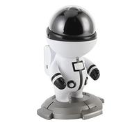 Haofy Lampe de Projecteur d'étoiles - Lumière Galaxie RVB 7 Couleurs avec Télécommande pour Chambre à Coucher, Salle de Jeu, Projection d'astronaute Alimentée par USB (WHITE)